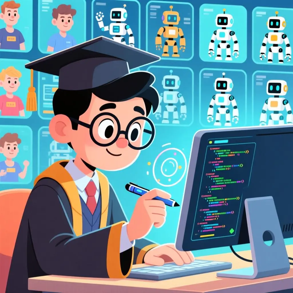 模拟机器人学者