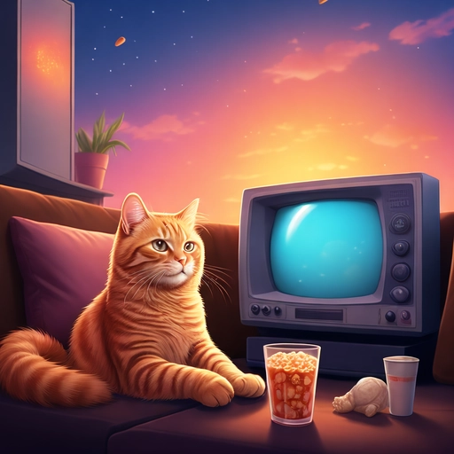 橘猫周末解压放映室