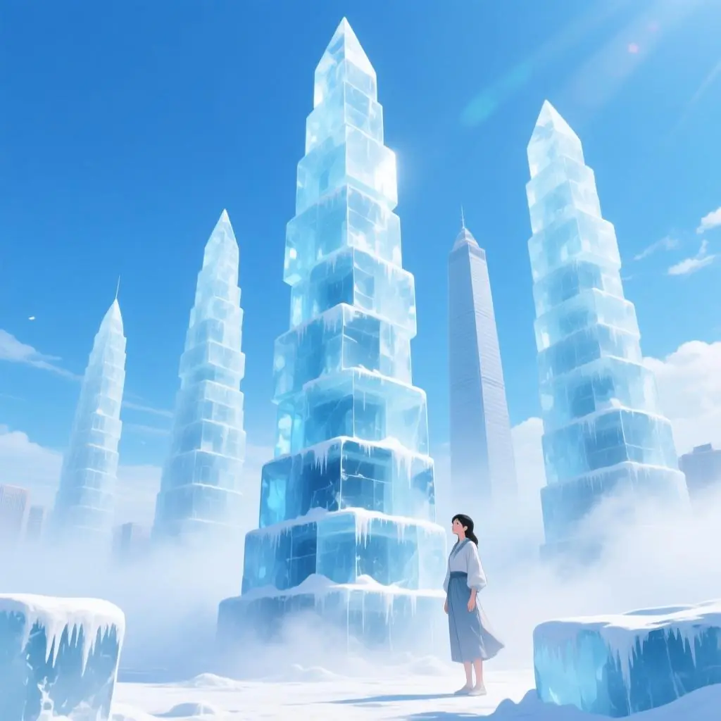 石家庄五塔冰王配送食用冰块降温冰块干冰