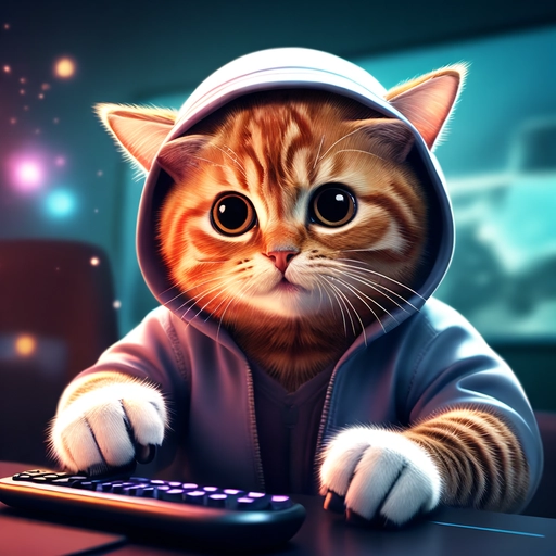 爱玩游戏的猫咪