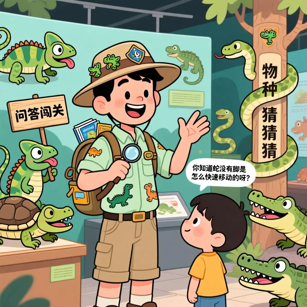 爬行动物科普讲解员