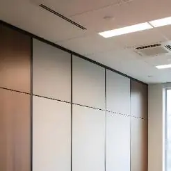 成都会议室吊滑折叠推拉门隔断墙