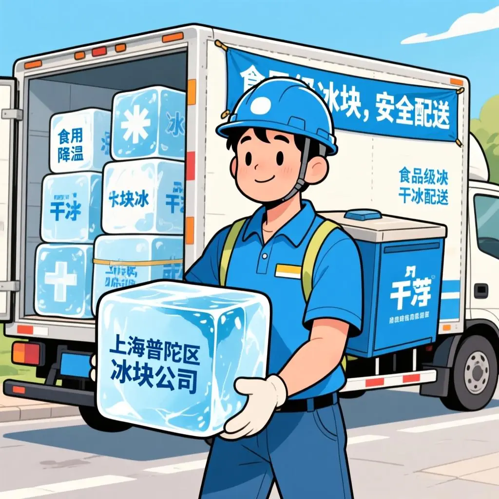 上海普陀区冰块公司配送食用降温冰块和干冰