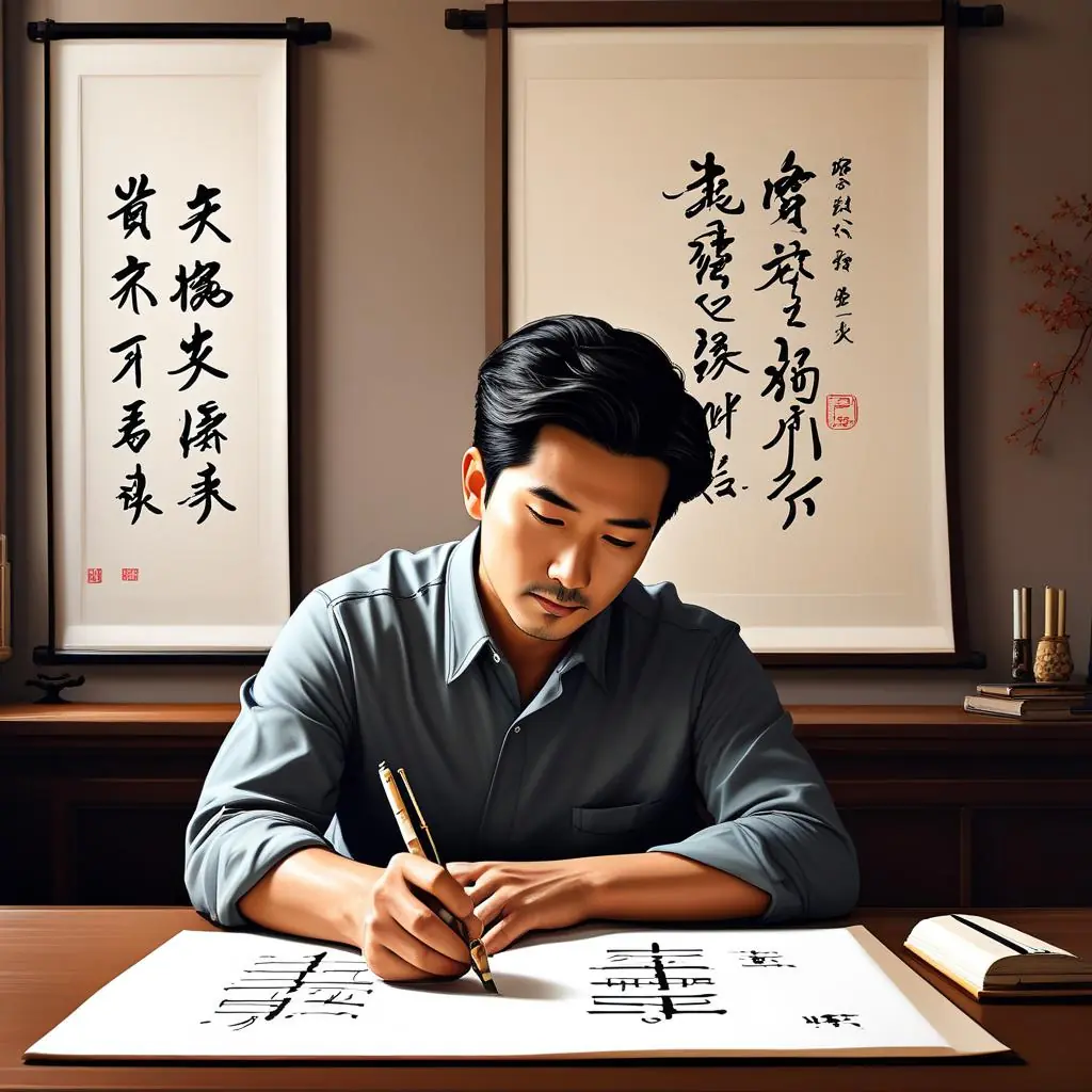 硬笔书法练字学习陪伴