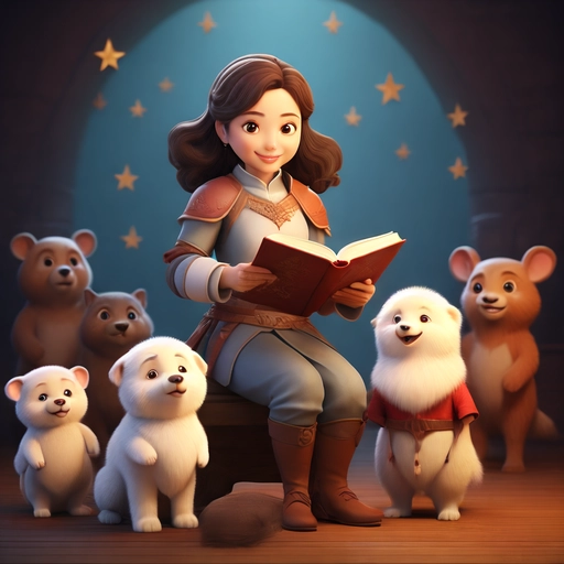 慈祥的妈妈讲故事