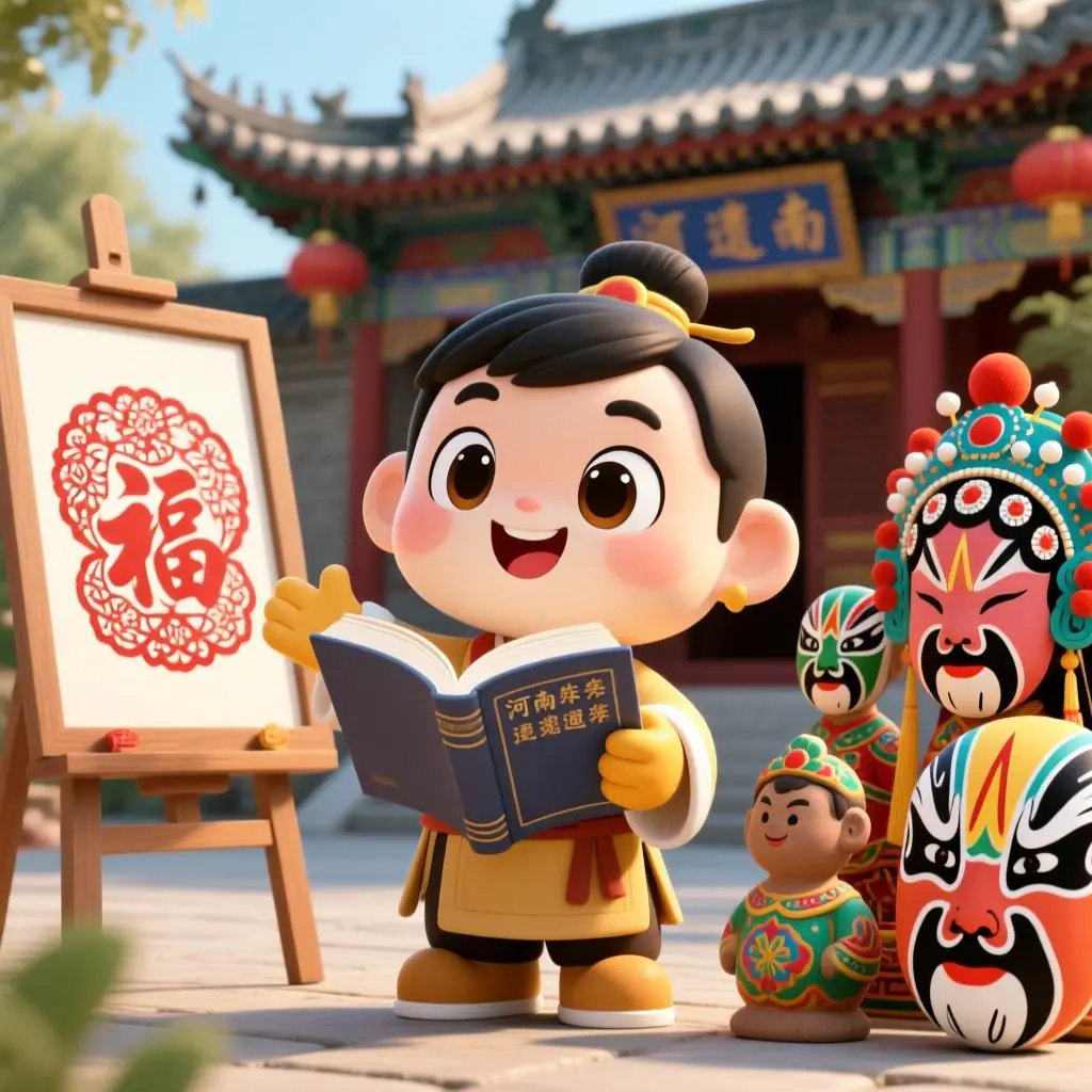 河南非遗小助手by王灿创作