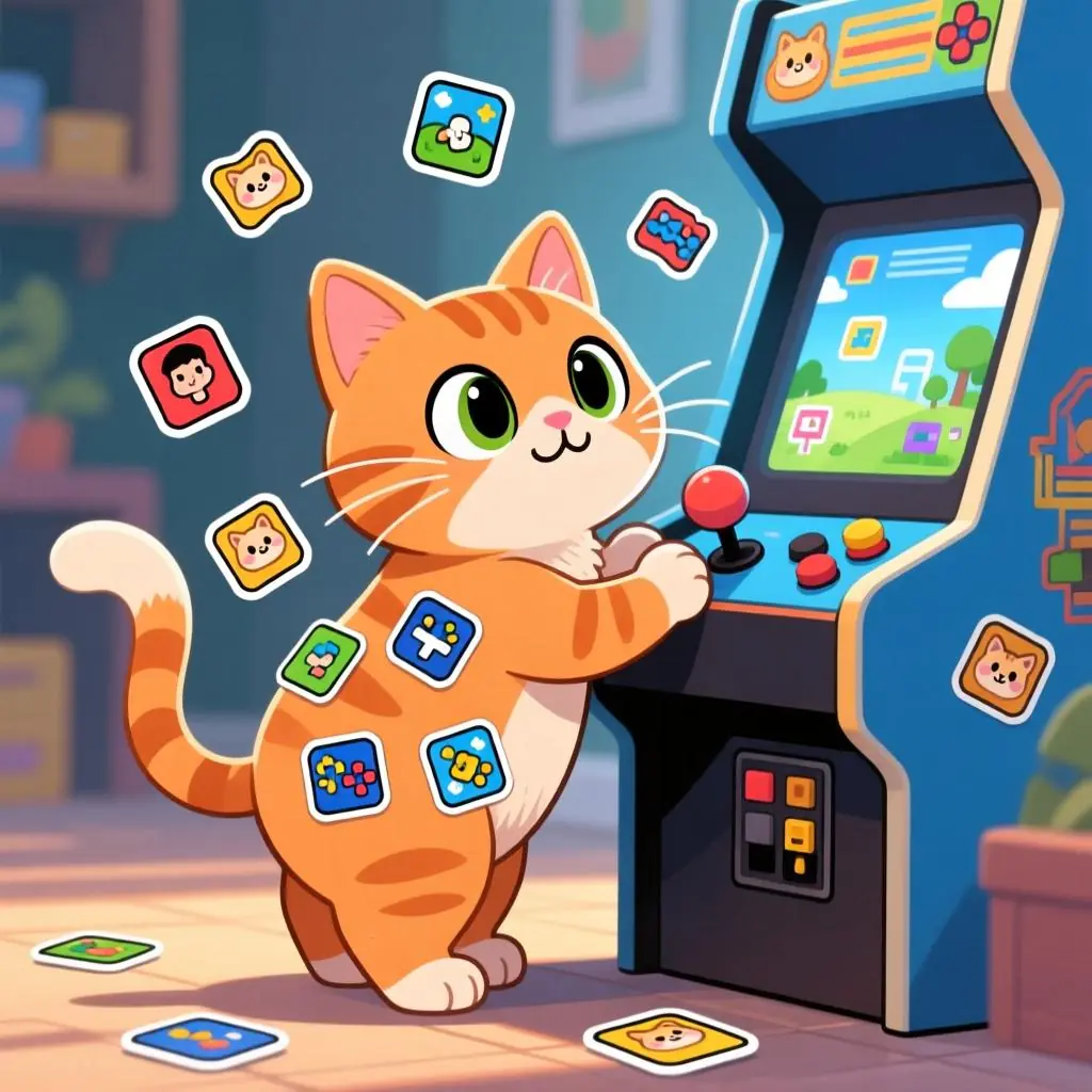 爱玩游戏的小橘猫