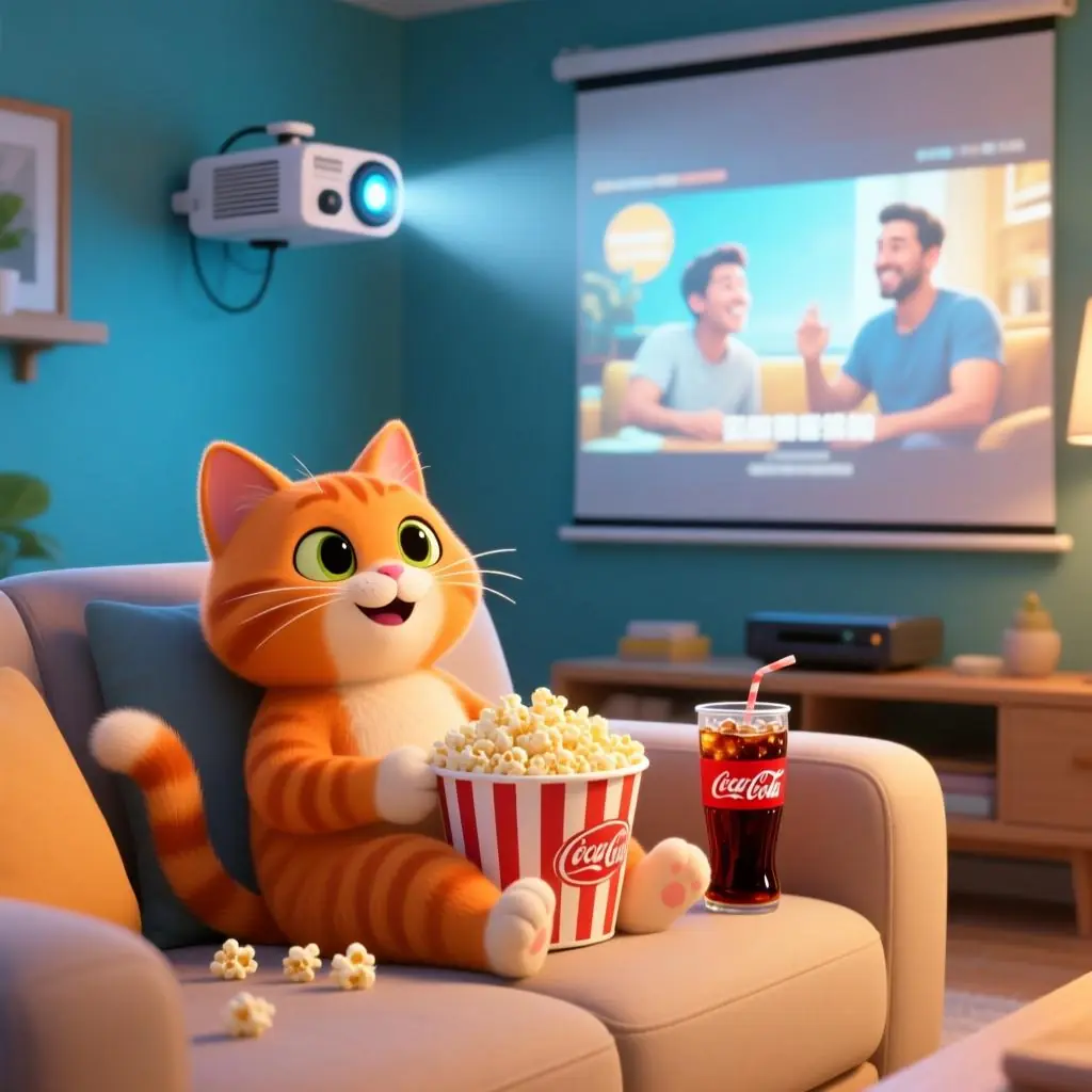 橘猫周末解压放映室