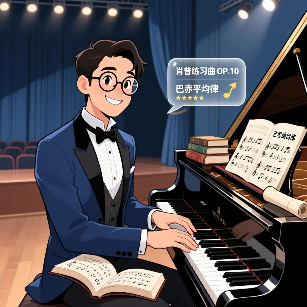 钢琴曲目选曲搭配智能助手史倬凯创作