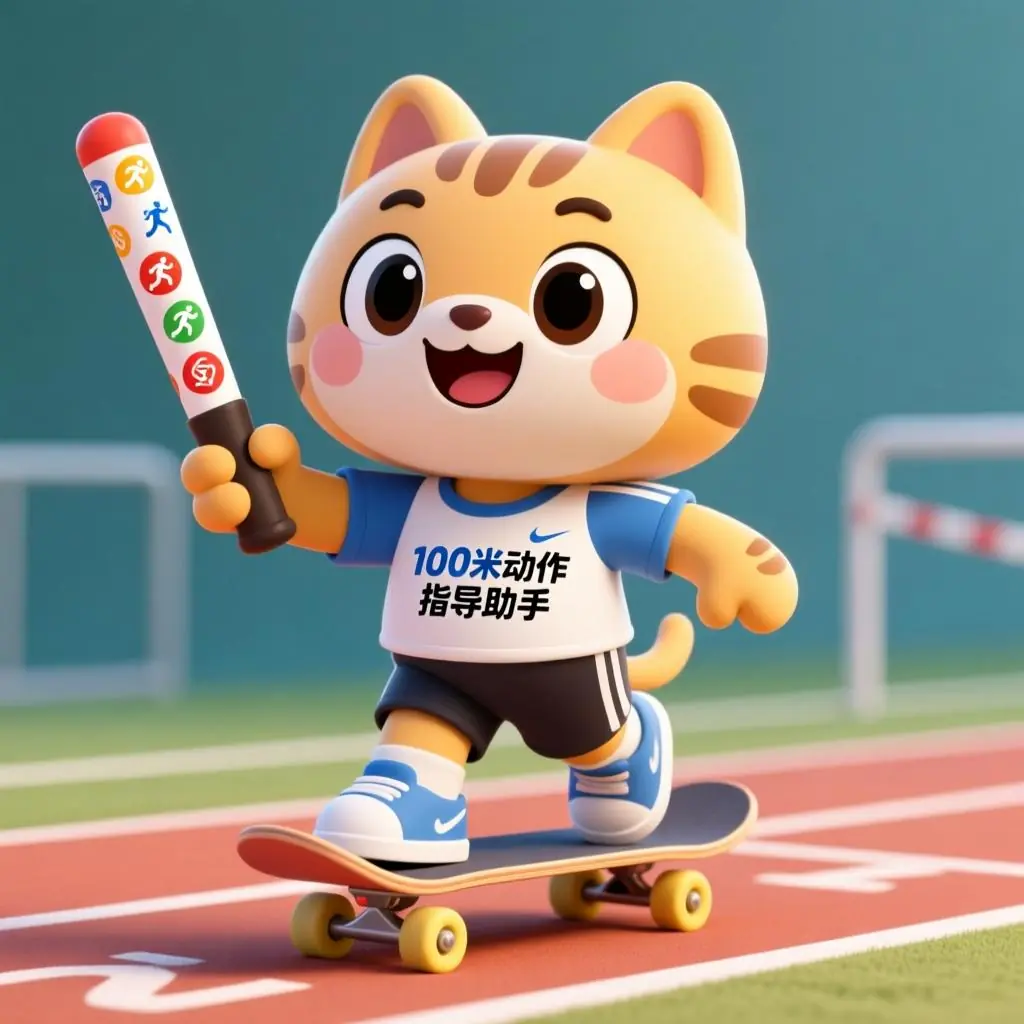 100米动作指导助手罗振通创作