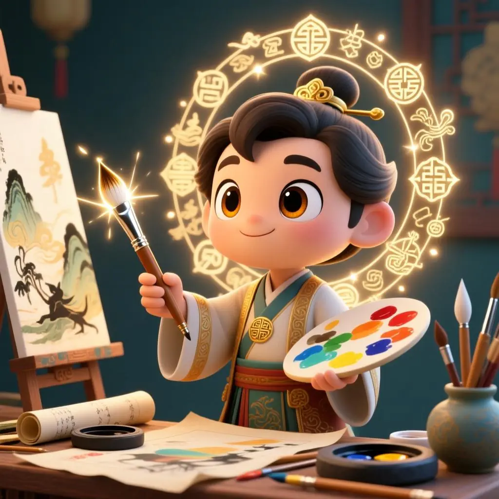 传统美术复刻智能体张晨熙创作