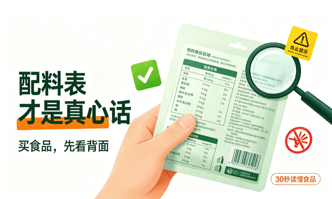 🧪 别再被「健康食品」忽悠了：一份写给普通人的配料表深度阅读指南